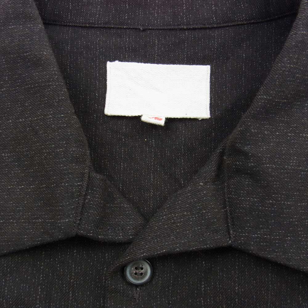 ヨーコサカモト コットン オーバーサイズ シャツ ジャケット ワイドパンツ セットアップ ダークブラウン系 M【中古】