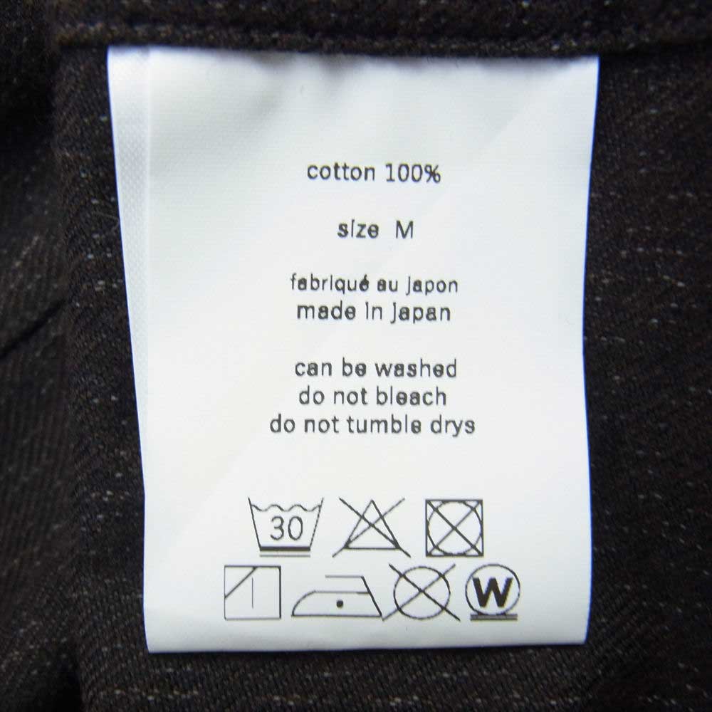 ヨーコサカモト コットン オーバーサイズ シャツ ジャケット ワイドパンツ セットアップ ダークブラウン系 M【中古】