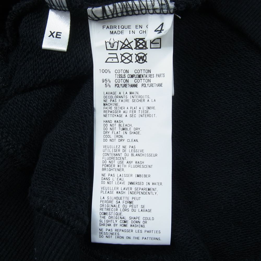 Yohji Yamamoto POUR HOMME ヨウジヤマモトプールオム HX-T84-984 NEW ERA ニューエラ BOX LOGO PRINT SWEAT PULLOVER HOODIE ボックス ロゴ パーカー ブラック系 L【中古】