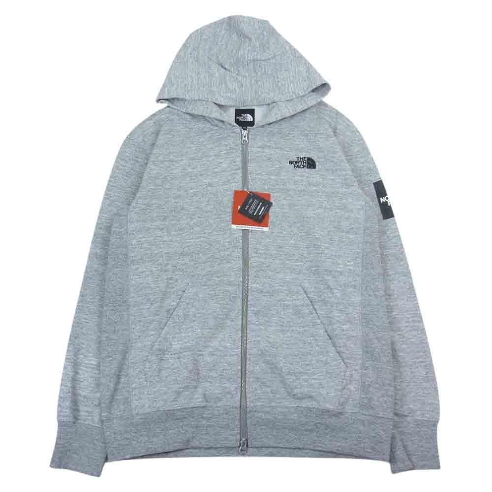THE NORTH FACE ノースフェイス NT11952 SQUARE LOGO FULLZIP スクエアロゴ フルジップ スエット パーカー ミックスグレー XL【新古品】【未使用】【中古】