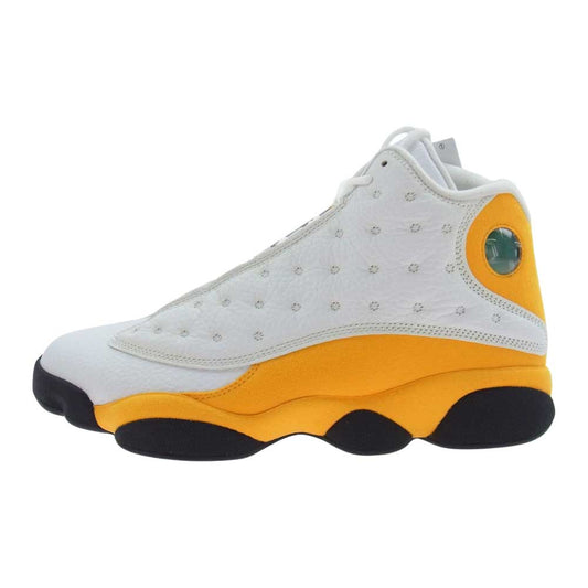NIKE AIR JORDAN ナイキ ジョーダン 414571-167 13 RETRO DEL SOL エアジョーダン13 レトロ デラソル ハイカット スニーカー  ホワイト系 イエロー系 27.0cm【新古品】【未使用】【中古】
