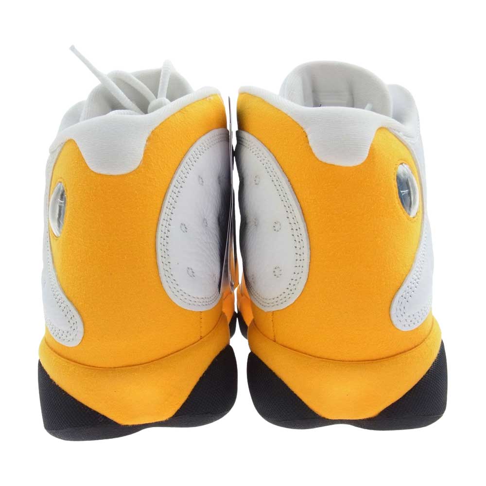 NIKE AIR JORDAN ナイキ ジョーダン 414571-167 13 RETRO DEL SOL エアジョーダン13 レトロ デラソル ハイカット スニーカー  ホワイト系 イエロー系 27.0cm【新古品】【未使用】【中古】