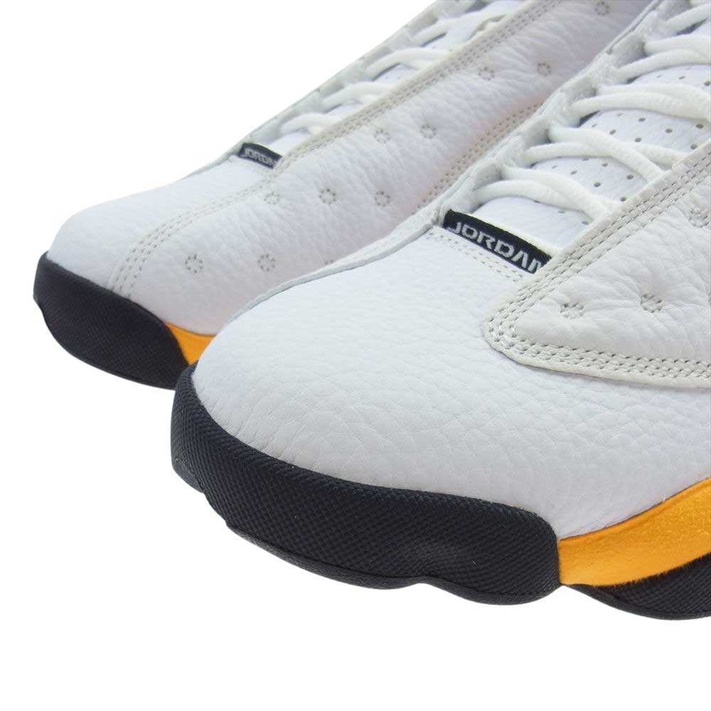 NIKE AIR JORDAN ナイキ ジョーダン 414571-167 13 RETRO DEL SOL エアジョーダン13 レトロ デラソル ハイカット スニーカー  ホワイト系 イエロー系 27.0cm【新古品】【未使用】【中古】