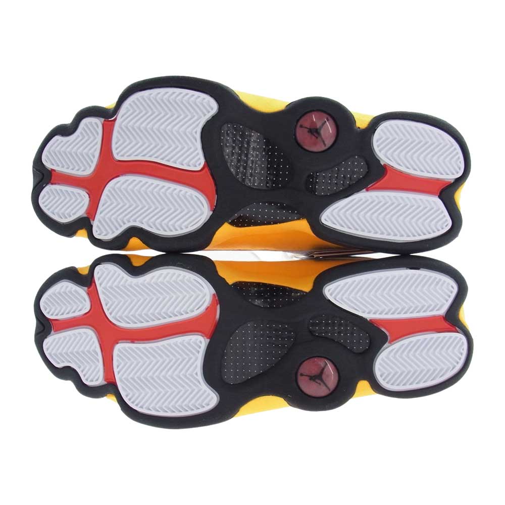 NIKE AIR JORDAN ナイキ ジョーダン 414571-167 13 RETRO DEL SOL エアジョーダン13 レトロ デラソル ハイカット スニーカー  ホワイト系 イエロー系 27.0cm【新古品】【未使用】【中古】