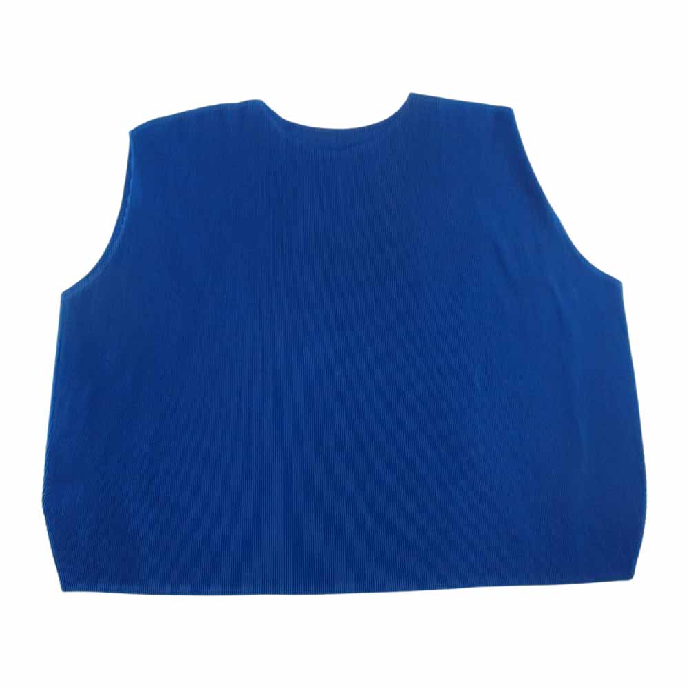 PLEATS PLEASE プリーツプリーズ イッセイミヤケ PP01FK313 MIST WAY プリーツ加工 細プリーツ フレンチスリーブ カットソー ブルー ブルー系 3【中古】