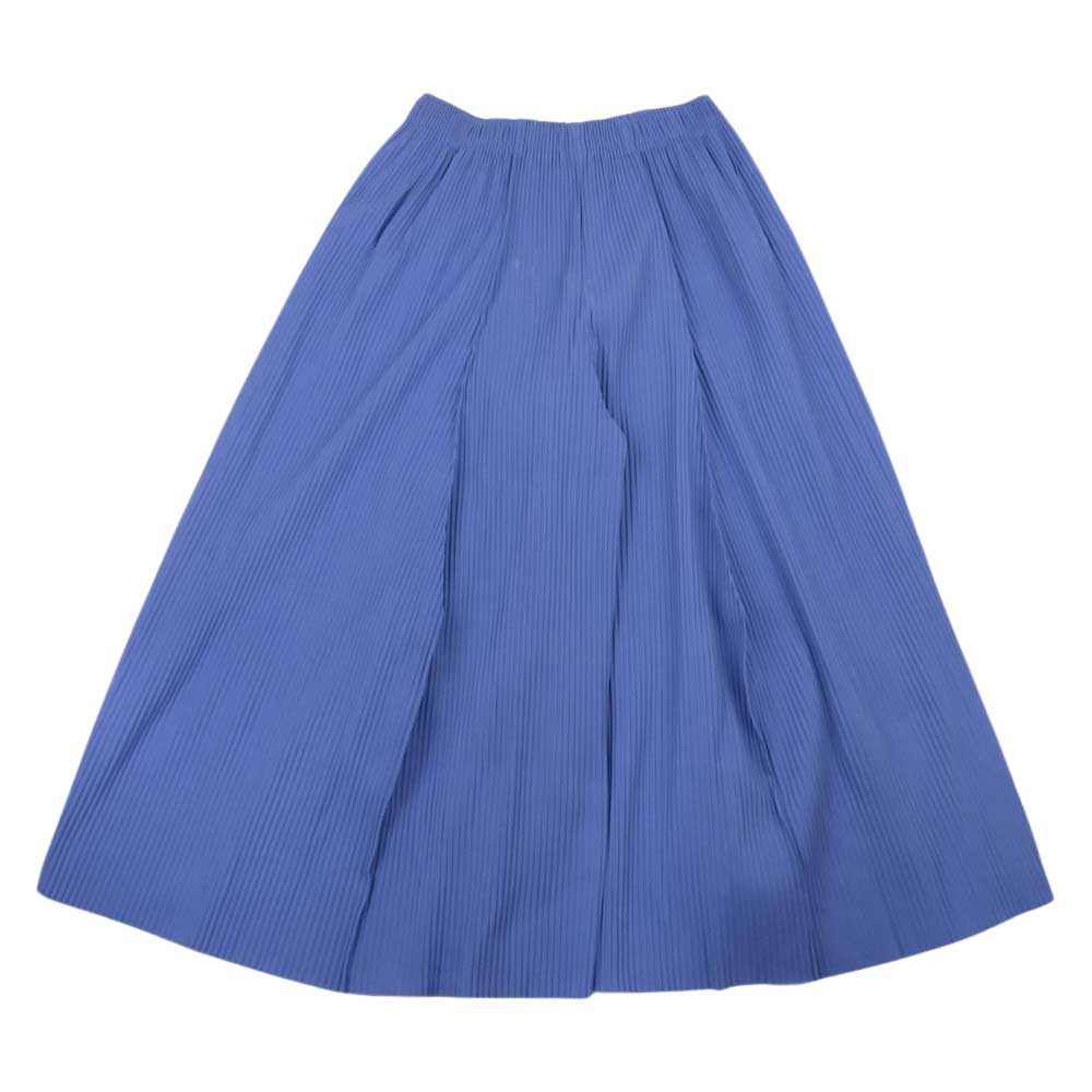 ISSEY MIYAKE イッセイミヤケ me ミー MI22KF634 Fine Knit Pleats Wide Pants プリーツ加工 ワイドパンツ パープル系【中古】