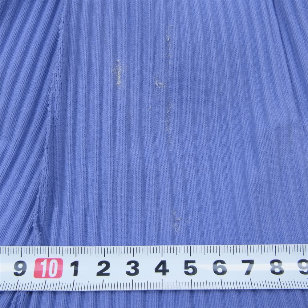 ISSEY MIYAKE イッセイミヤケ me ミー MI22KF634 Fine Knit Pleats Wide Pants プリーツ加工 ワイドパンツ パープル系【中古】