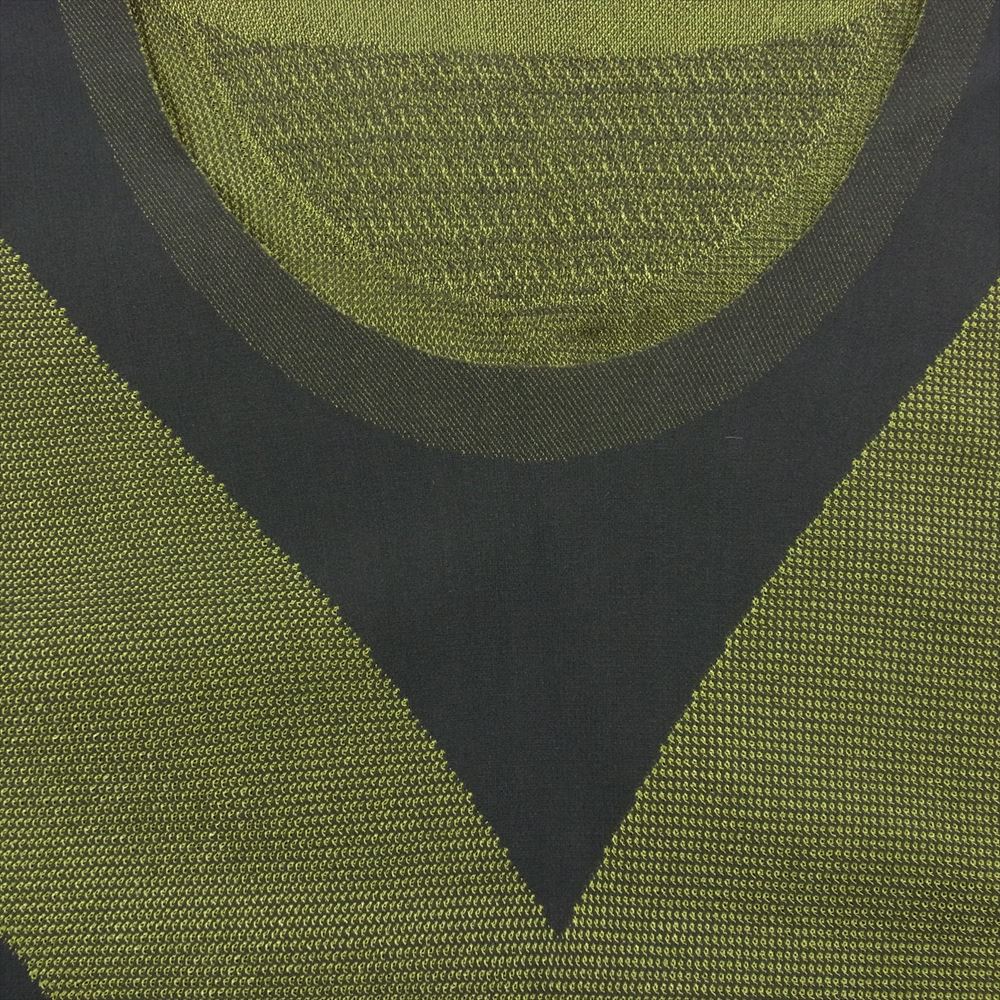 HOMME PLISSE ISSEY MIYAKE オム プリッセ イッセイミヤケ HP81JK310 Uネック カットソー 半袖 グレー系 イエロー系【中古】