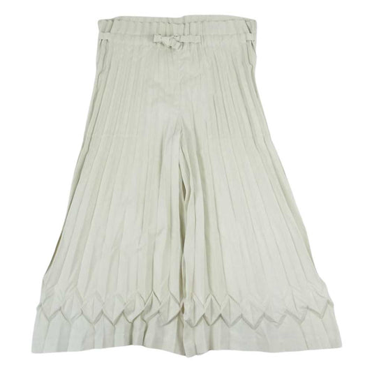 ISSEY MIYAKE イッセイミヤケ me ミー MI21FF413 CUBE PLEATS プリーツ加工 キューブパンツ オフホワイト オフホワイト系【中古】