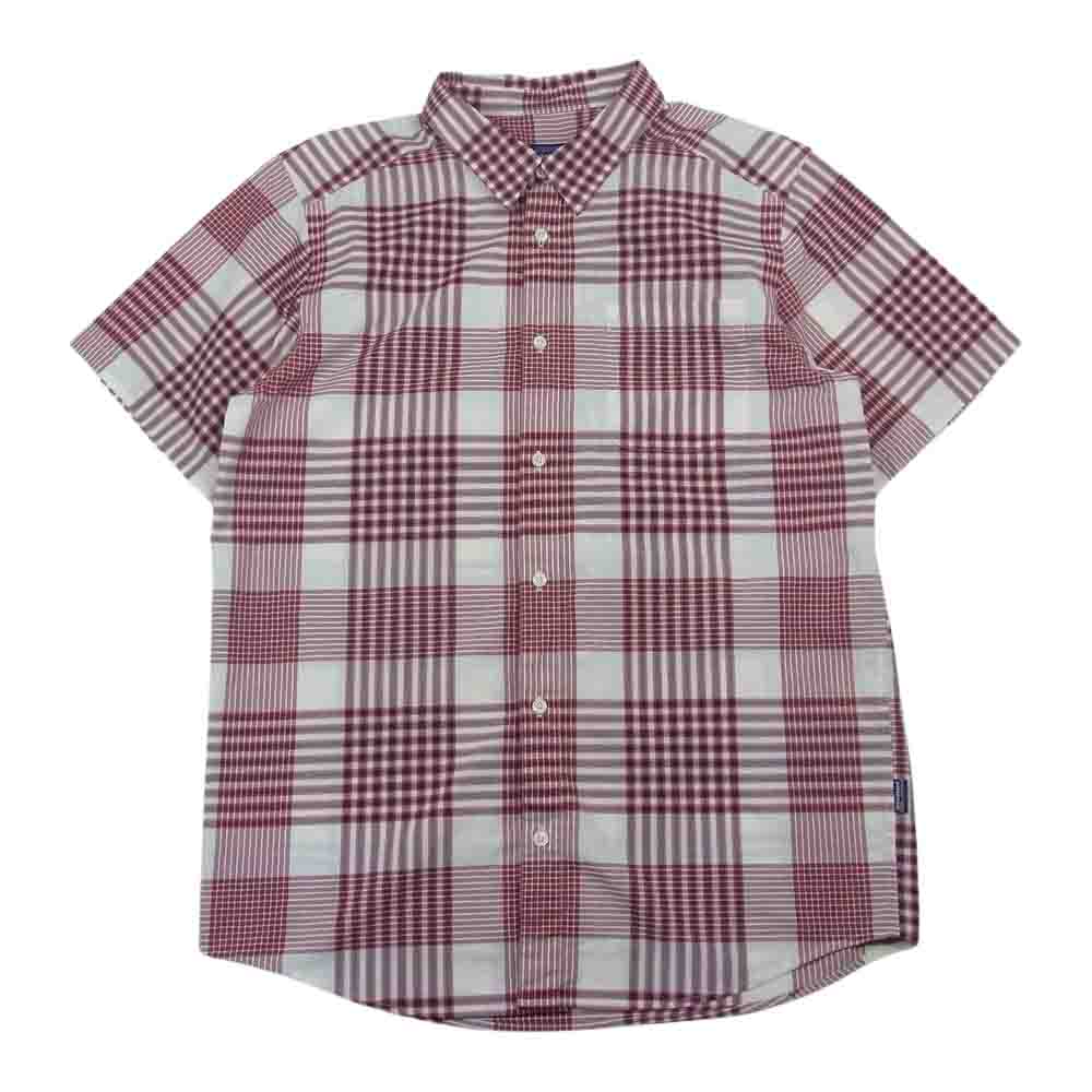 patagonia パタゴニア 12SS 52690 12年製 Go To Shirt ゴー トゥ シャツ オーガニックコットン チェック シャツ レッド系 L【中古】