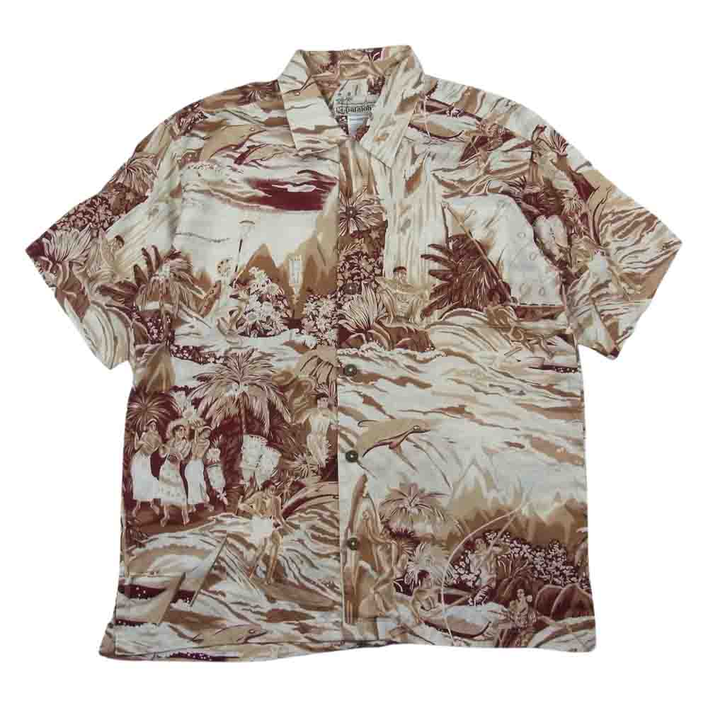 patagonia パタゴニア 07SS 52541 07年製 pataloha パタロハ アロハ シャツ ハワイアン ブラウン系 M【中古】