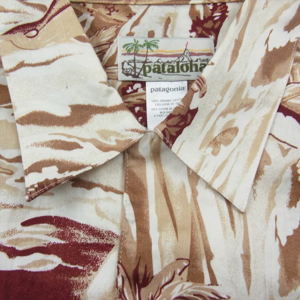 patagonia パタゴニア 07SS 52541 07年製 pataloha パタロハ アロハ シャツ ハワイアン ブラウン系 M【中古】