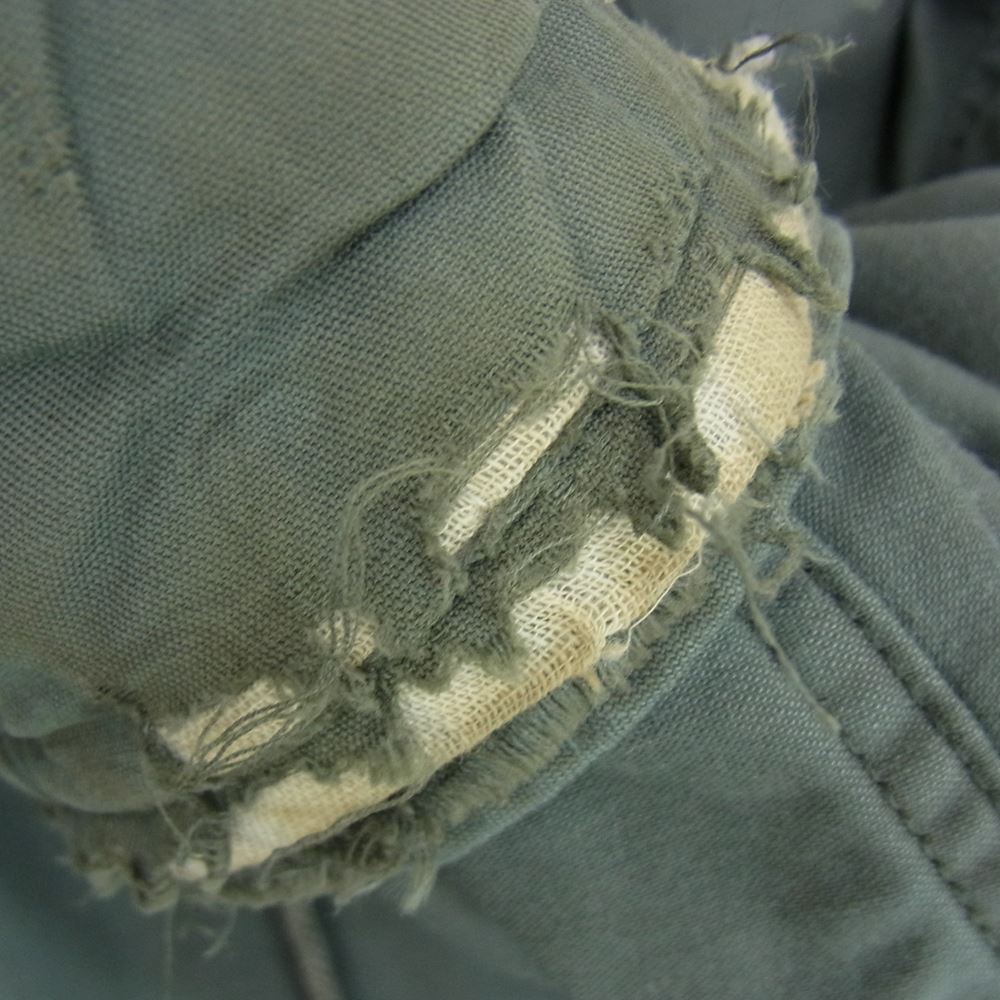 アメリカ空軍 8415-00-3676-1681 ヴィンテージ 80s 米軍実物 N-3B ボア フーディ ミリタリー フライト ジャケット カーキ系 S【中古】