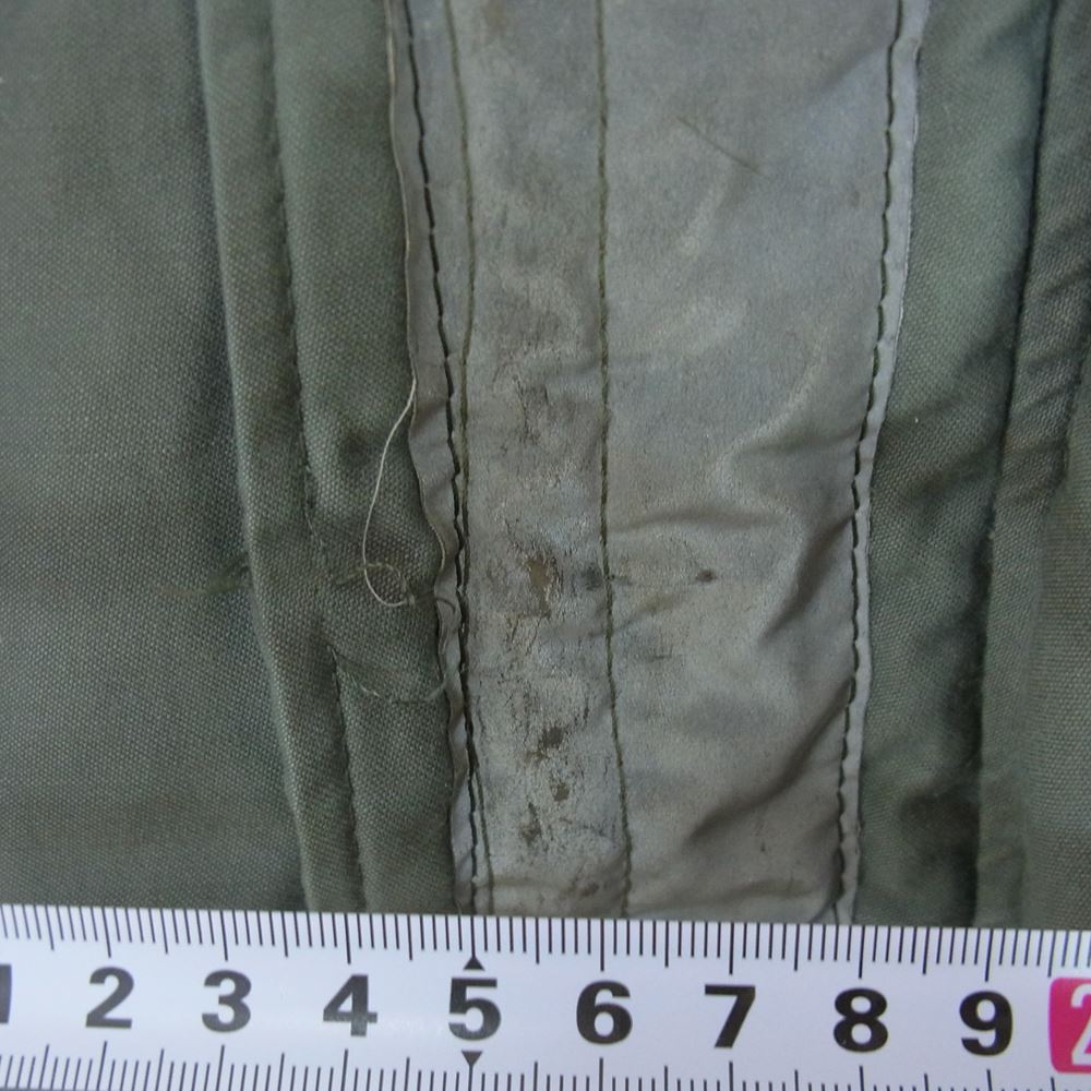 アメリカ空軍 8415-00-3676-1681 ヴィンテージ 80s 米軍実物 N-3B ボア フーディ ミリタリー フライト ジャケット カーキ系 S【中古】