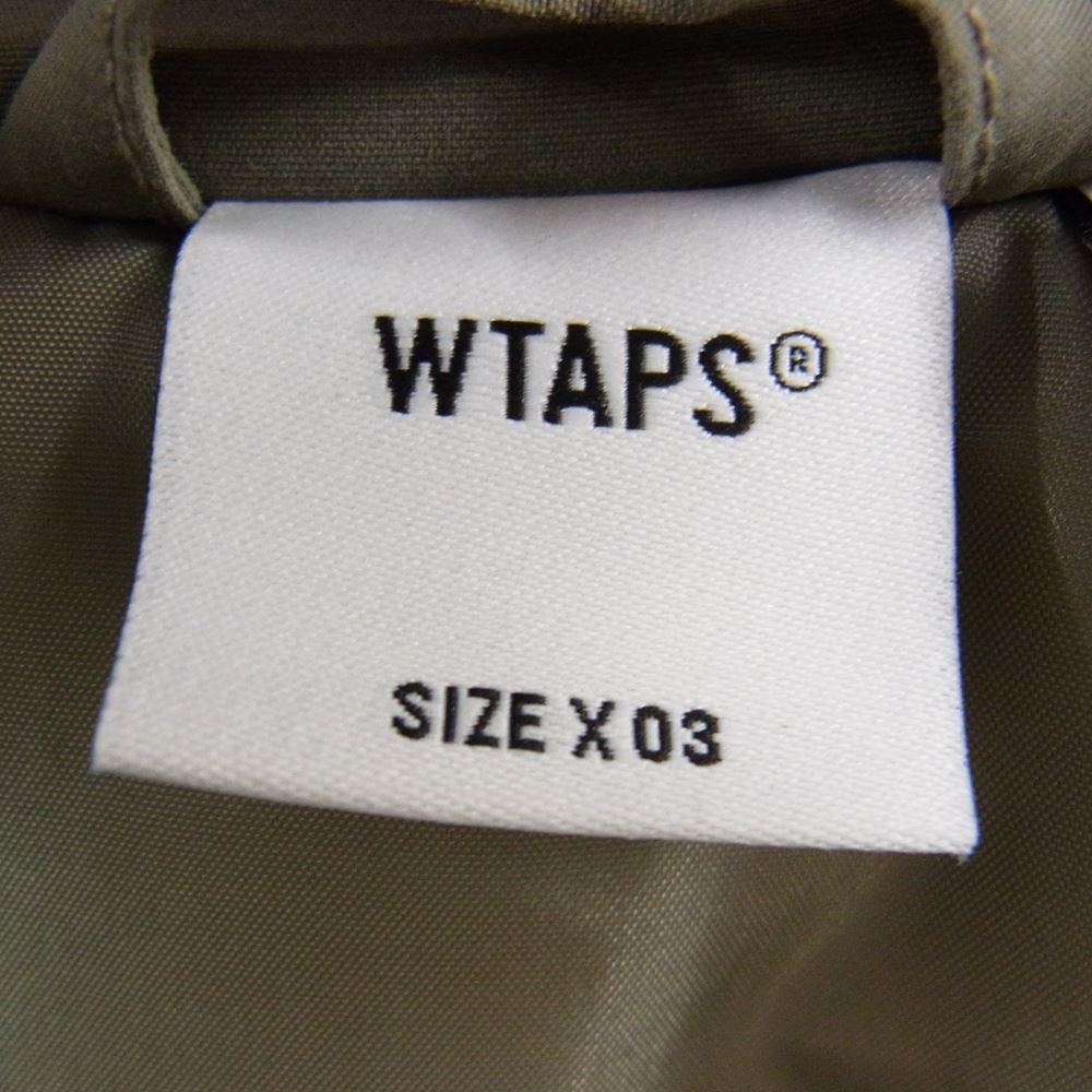 WTAPS ダブルタップス 22AW  × VANS VAULT MTE JACKET バンズ ボンバー ジャケット カーキ系 X 03【極上美品】【中古】
