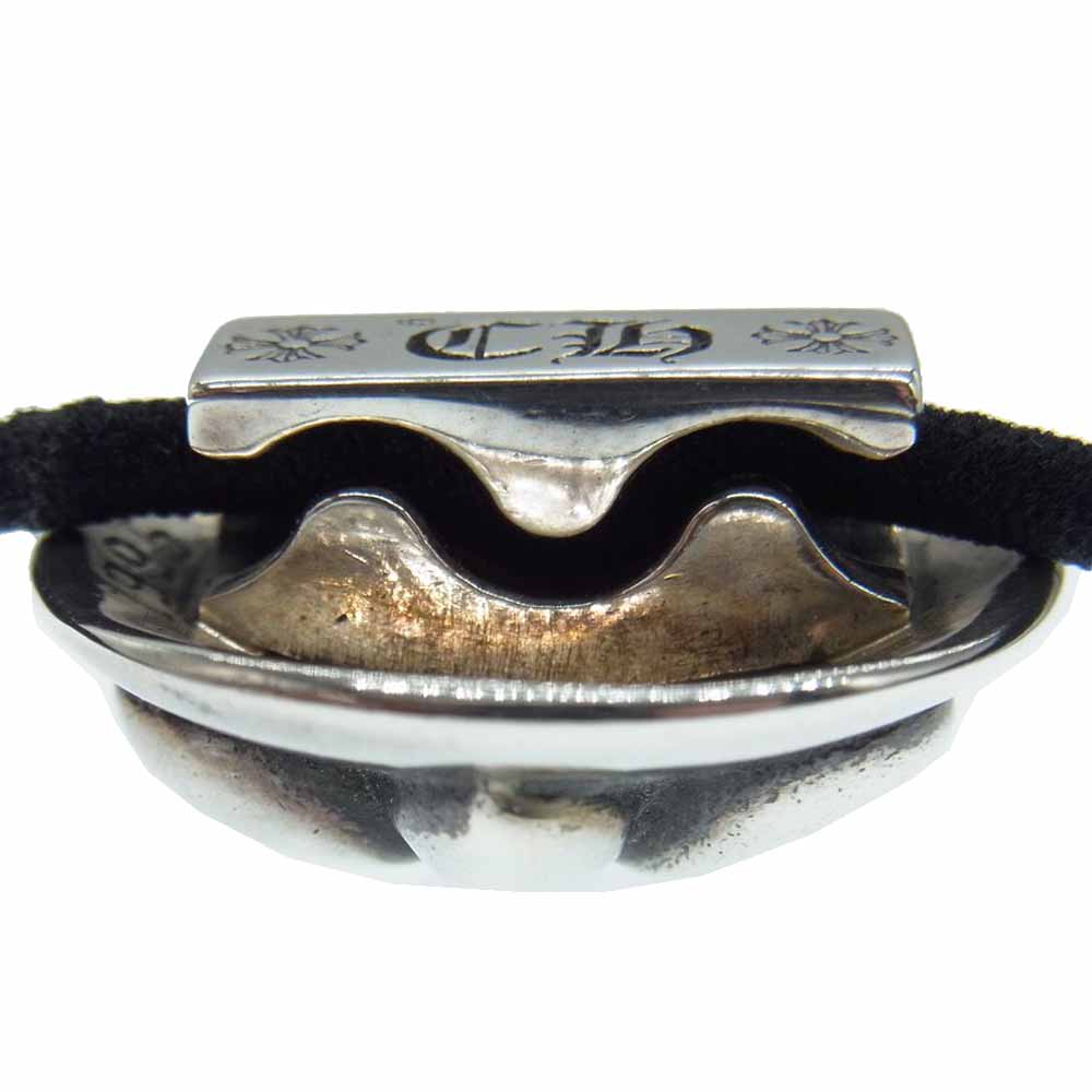 CHROME HEARTS クロムハーツ（原本有） HAIRBAND BSフレアボタンヘアゴム シルバーコンチョ シルバー系 ブラック系【中古】