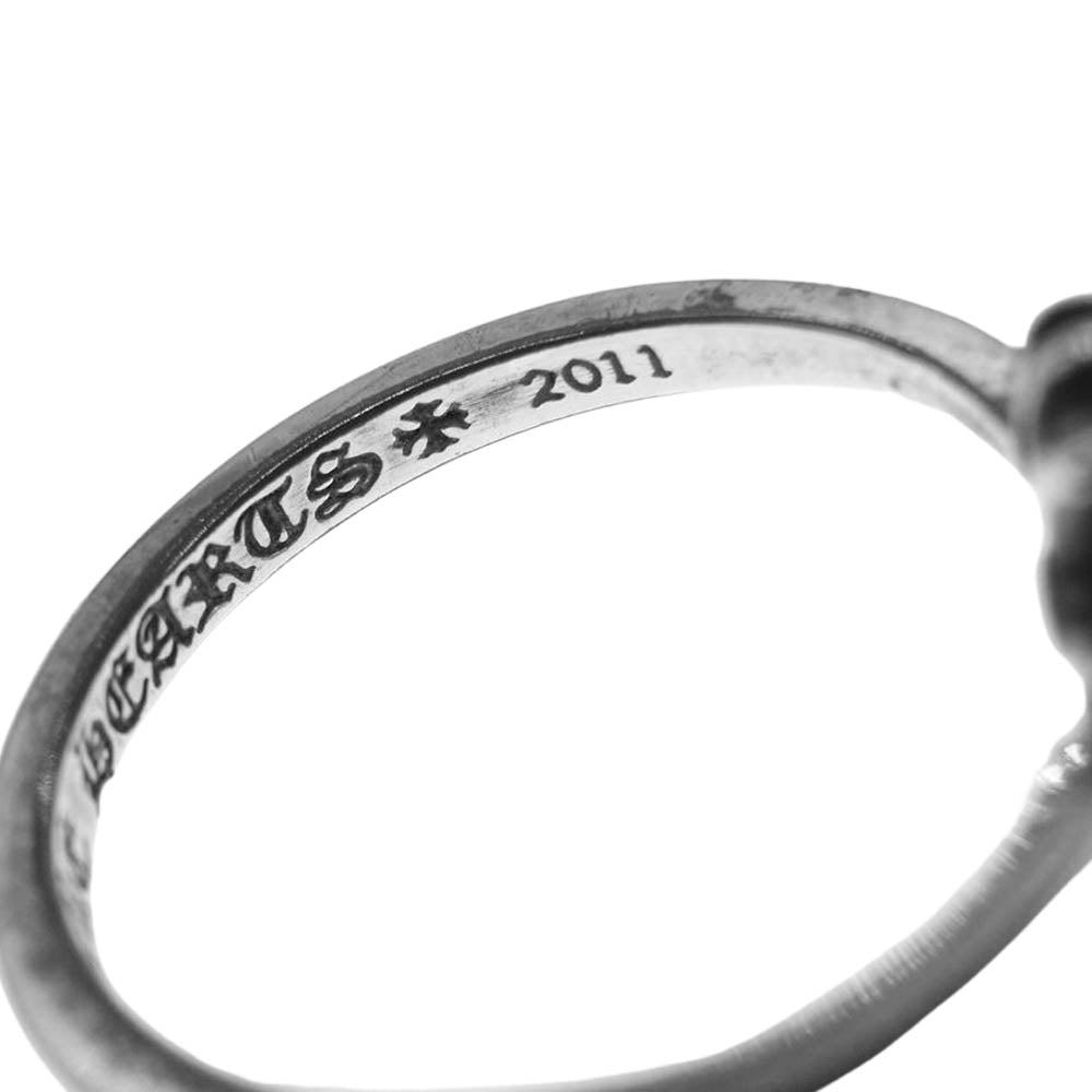 CHROME HEARTS クロムハーツ（原本有） BUBBLGM CH CRS バブルガム CHクロス シルバー リング シルバー系 4号【中古】