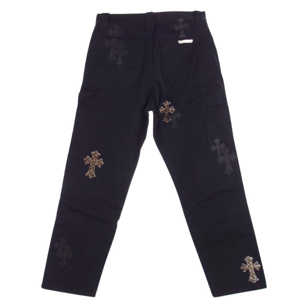 CHROME HEARTS クロムハーツ（原本無） CARPENTER クロスパッチ カーペンター パンツ ブラック系 30 170/84B【美品】【中古】