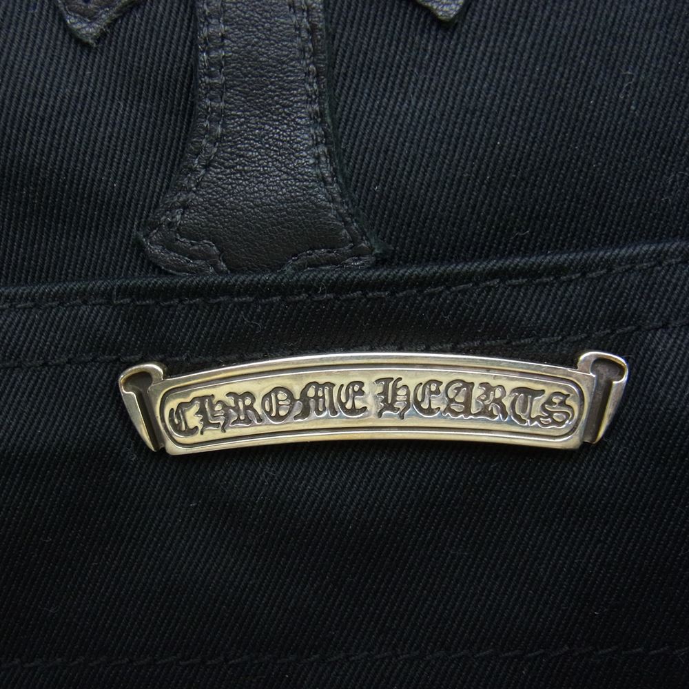 CHROME HEARTS クロムハーツ（原本無） CARPENTER クロスパッチ カーペンター パンツ ブラック系 30 170/84B【美品】【中古】