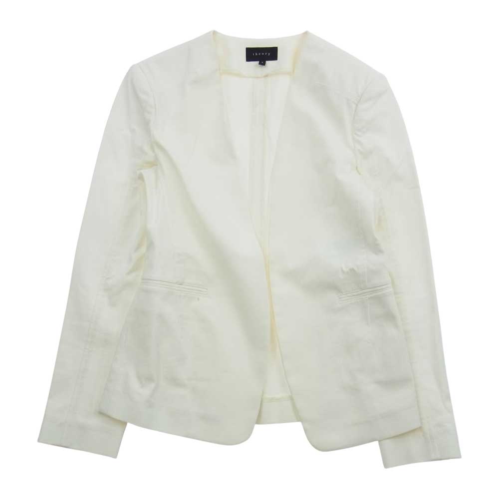 セオリー  ジャケットパンツ セットアップ ホワイト  オフホワイト系 ジャケット２ パンツ０【中古】