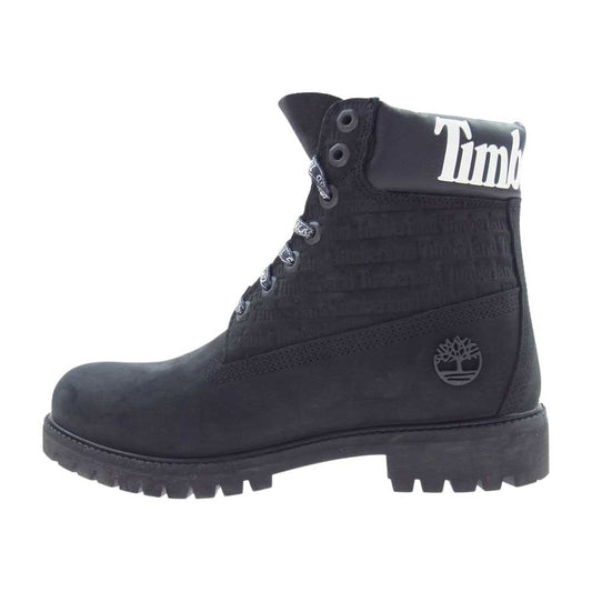 Timberland ティンバーランド TB 0A1TUW 001 6Inch Premium Logo Waterproof Boots プレミアム ロゴ ブーツ ブラック系 26cm【極上美品】【中古】