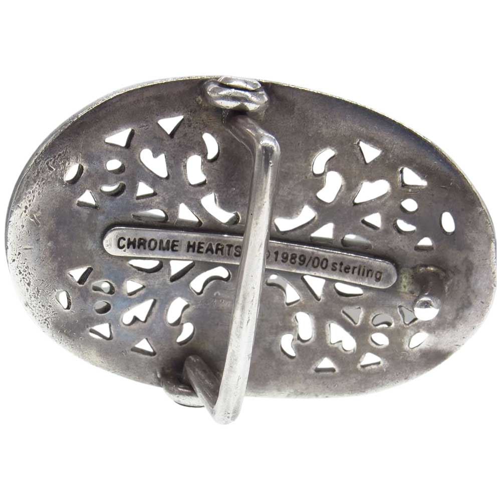 CHROME HEARTS クロムハーツ（原本無） BUCKL OVAL LG CROSS 1.5 クラシック オーバル クロス バックル シルバー系【中古】