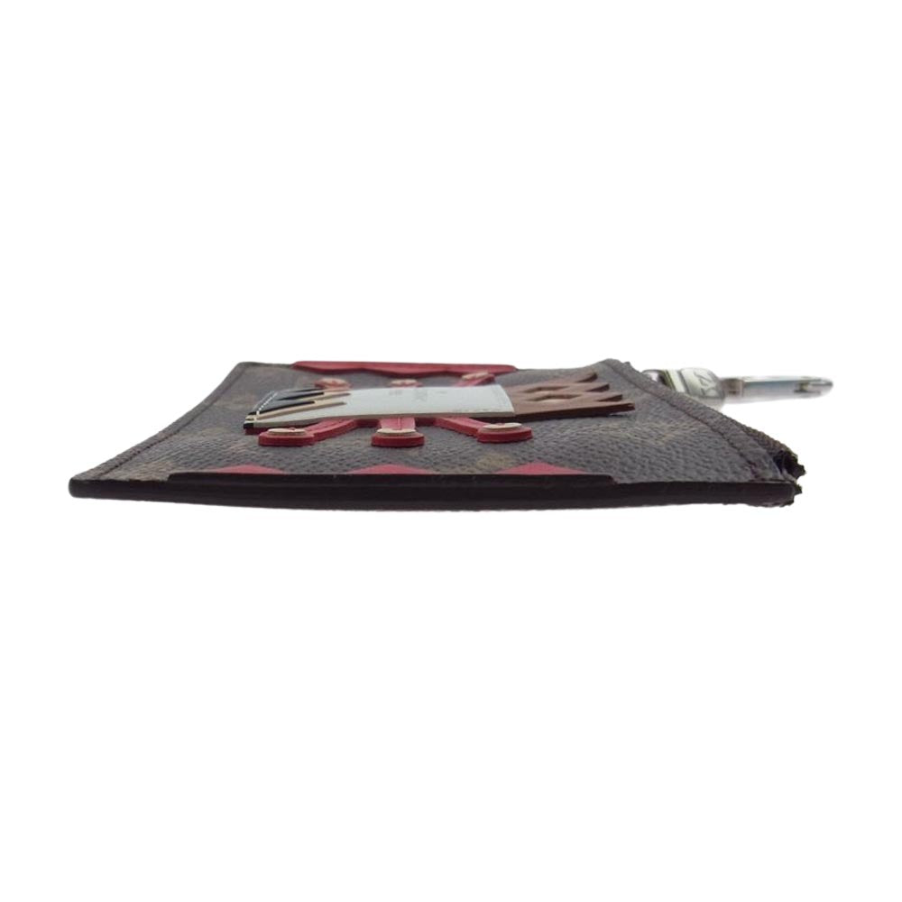 LOUIS VUITTON ルイ・ヴィトン M60213 ポシェット クレ トライバルマスク モノグラム コインケース ブラウン系 レッド系【中古】