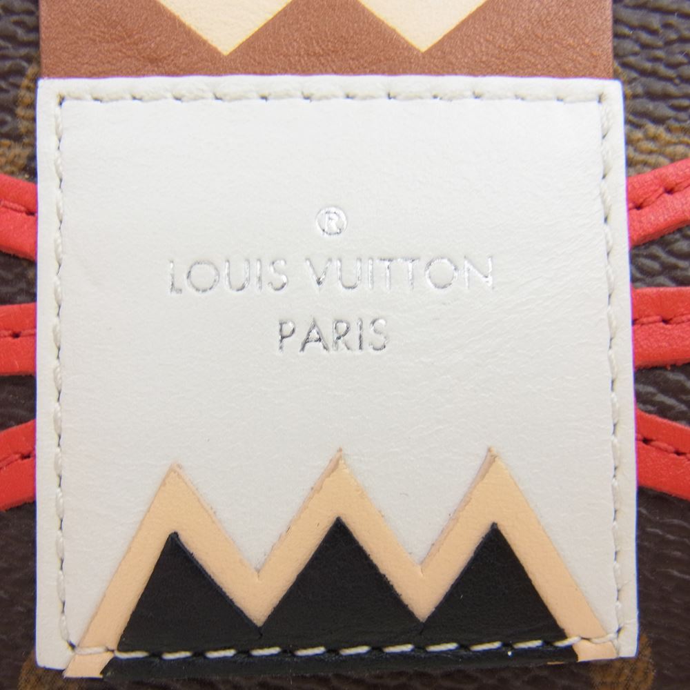 LOUIS VUITTON ルイ・ヴィトン M60213 ポシェット クレ トライバルマスク モノグラム コインケース ブラウン系 レッド系【中古】