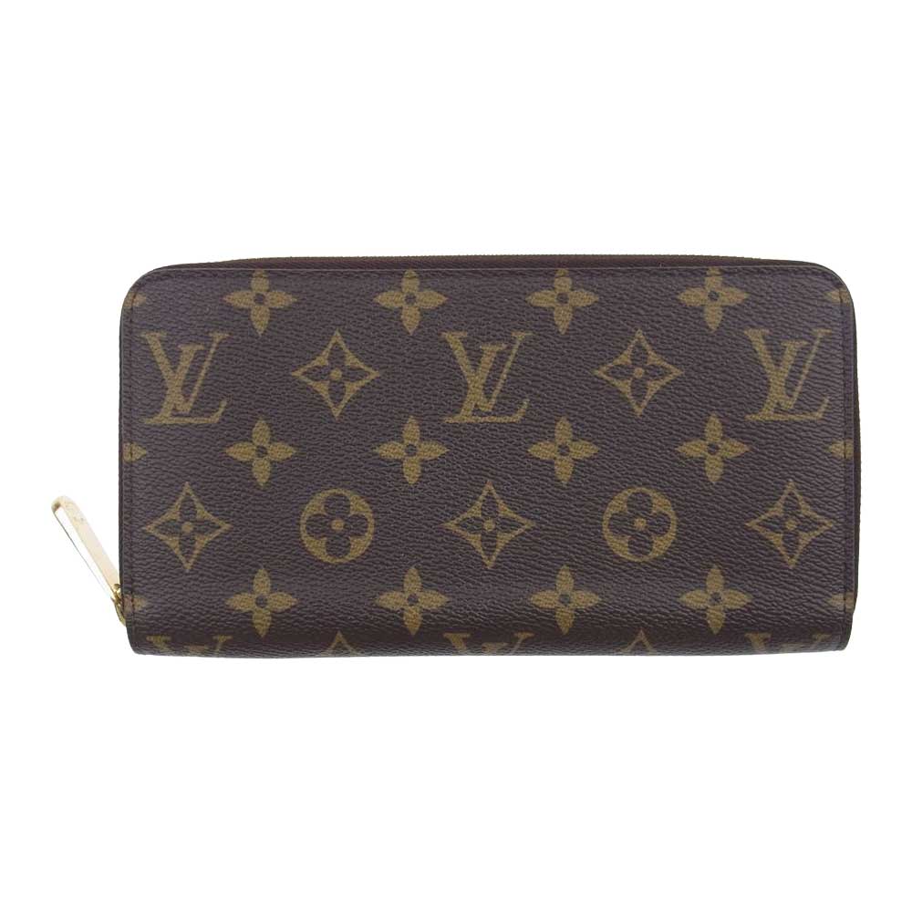 LOUIS VUITTON ルイ・ヴィトン M42616 モノグラム ジッピー ウォレット ラウンドジップ 長財布 ダークブラウン系【中古】