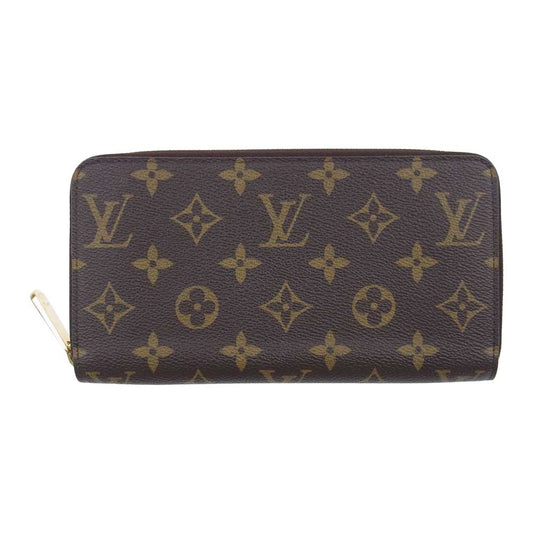 LOUIS VUITTON ルイ・ヴィトン M42616 モノグラム ジッピー ウォレット ラウンドジップ 長財布 ダークブラウン系【中古】