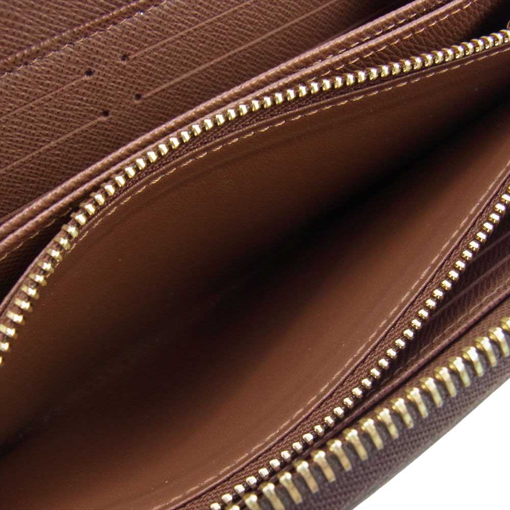LOUIS VUITTON ルイ・ヴィトン M42616 モノグラム ジッピー ウォレット ラウンドジップ 長財布 ダークブラウン系【中古】