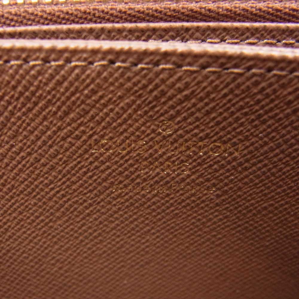 LOUIS VUITTON ルイ・ヴィトン M42616 モノグラム ジッピー ウォレット ラウンドジップ 長財布 ダークブラウン系【中古】