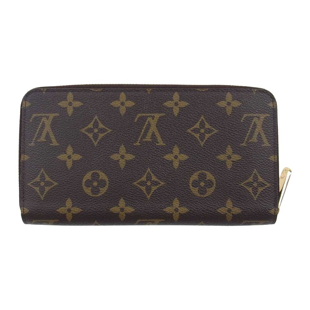 LOUIS VUITTON ルイ・ヴィトン M42616 モノグラム ジッピー ウォレット ラウンドジップ 長財布 ダークブラウン系【中古】