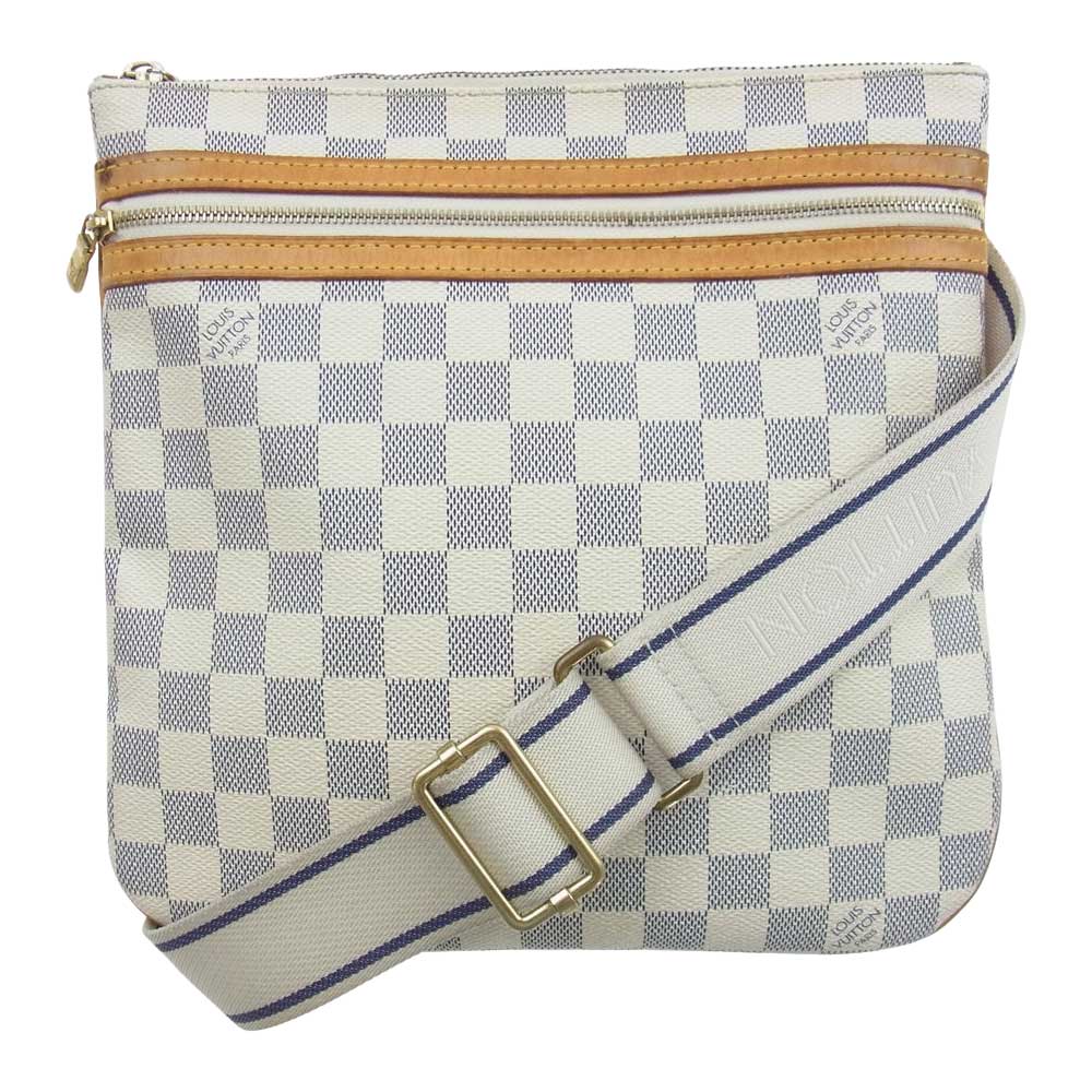 LOUIS VUITTON ルイ・ヴィトン N51112 ダミエ アズール ポシェット ボスフォール ショルダー バッグ オフホワイト系【中古】