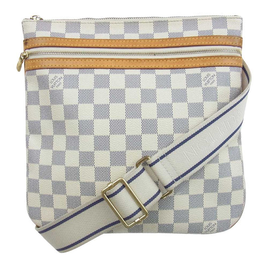 LOUIS VUITTON ルイ・ヴィトン N51112 ダミエ アズール ポシェット ボスフォール ショルダー バッグ オフホワイト系【中古】