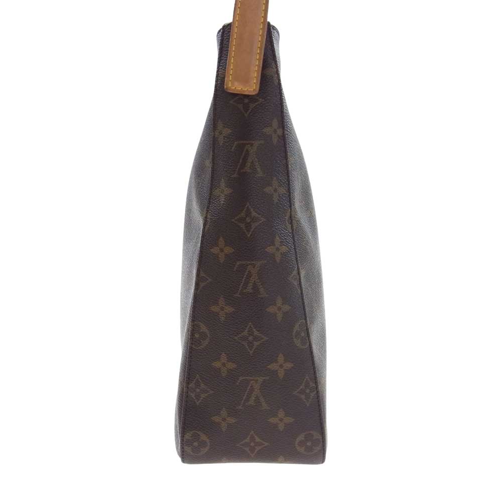 LOUIS VUITTON ルイ・ヴィトン M51145 ルーピングGM モノグラム ショルダー トート バッグ ダークブラウン系【中古】