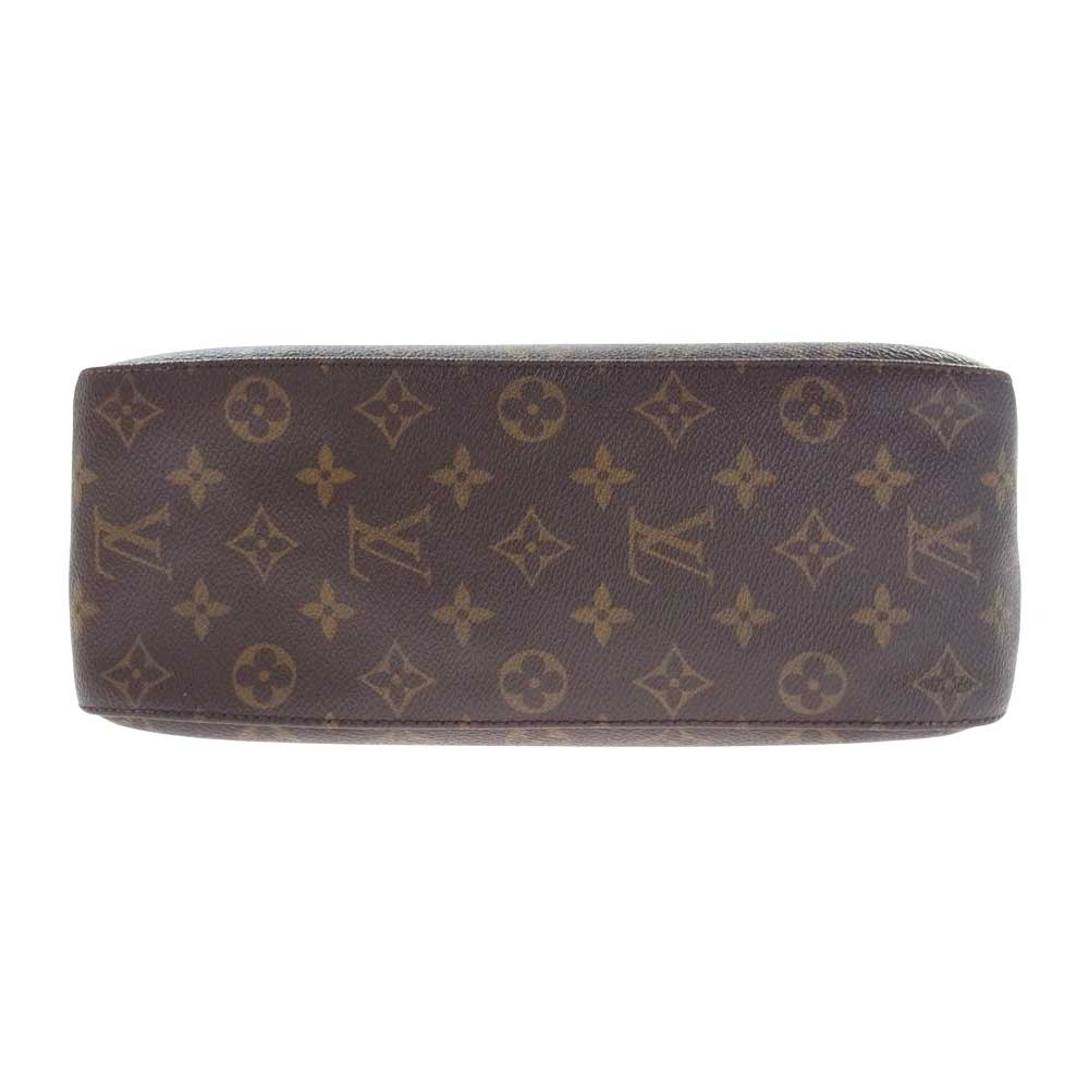 LOUIS VUITTON ルイ・ヴィトン M51145 ルーピングGM モノグラム ショルダー トート バッグ ダークブラウン系【中古】