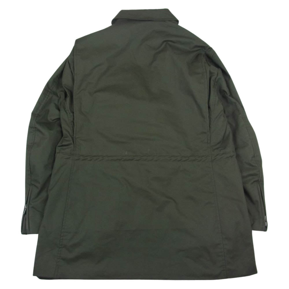 Yohji Yamamoto ヨウジヤマモト 22AW HE-Y05-900 T/C TWILL R-THINSULATE STRING BLOUSON ツイル シンサレート 中綿 ストリング ブルゾン コート ジャケット カーキ系 3【美品】【中古】