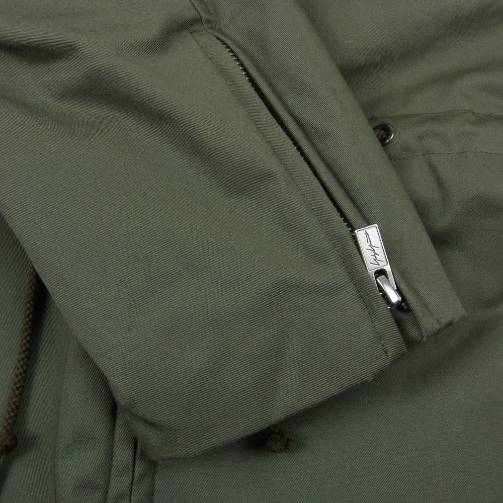 Yohji Yamamoto ヨウジヤマモト 22AW HE-Y05-900 T/C TWILL R-THINSULATE STRING BLOUSON ツイル シンサレート 中綿 ストリング ブルゾン コート ジャケット カーキ系 3【美品】【中古】