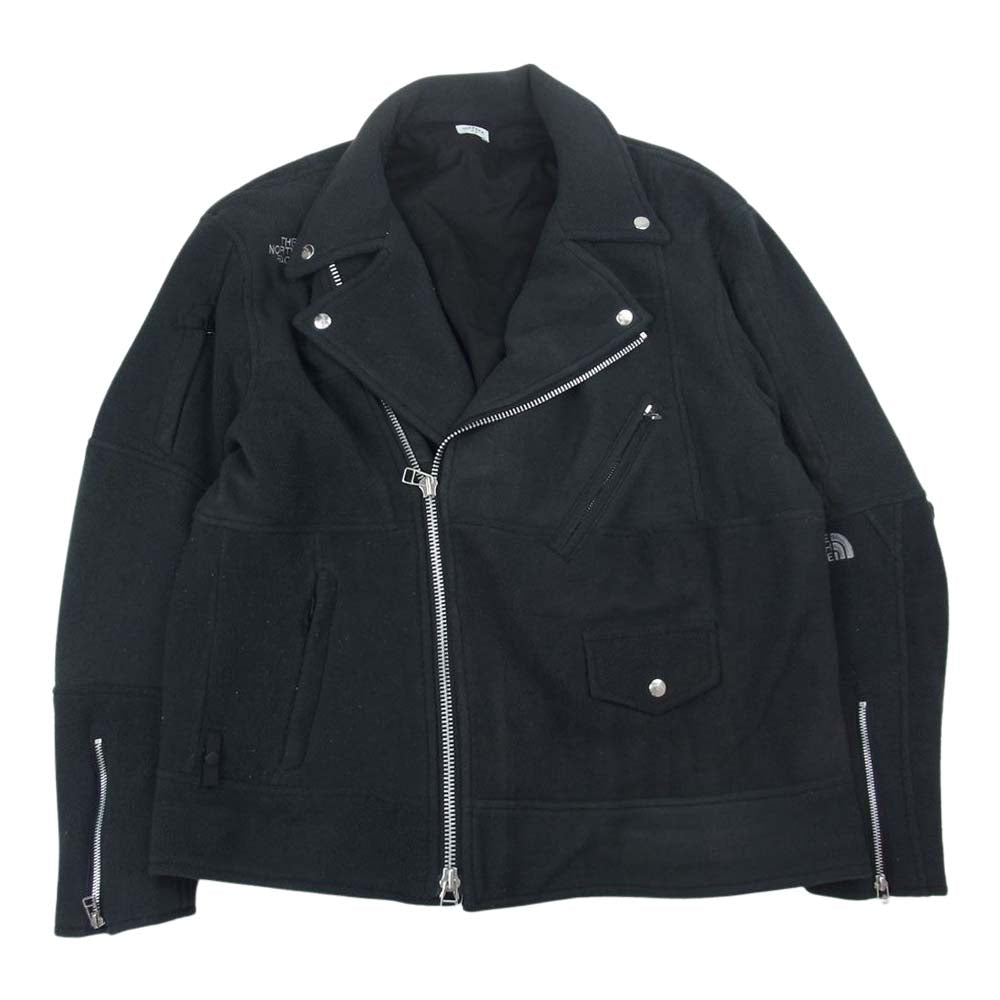 オールドパーク OVERSIZED RIDERS JACKET OUTDOOR リメイク 再構築 オーバーサイズ ライダースジャケット ネイビー系 L【中古】