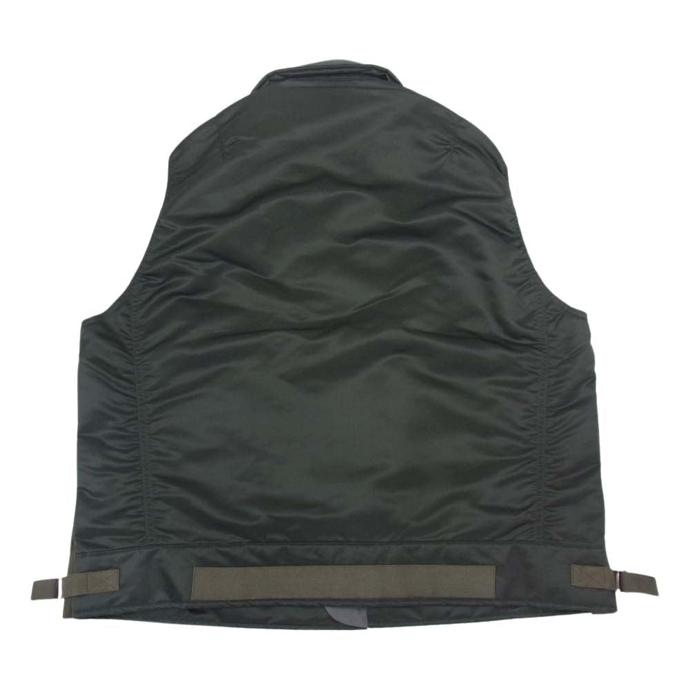 Sacai サカイ 23SS 23-02993M Nylon Twill Vest ナイロン ツイル ベスト カーキ カーキ系 3【美品】【中古】