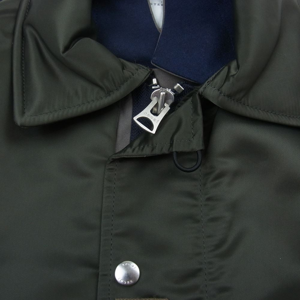 Sacai サカイ 23SS 23-02993M Nylon Twill Vest ナイロン ツイル ベスト カーキ カーキ系 3【美品】【中古】