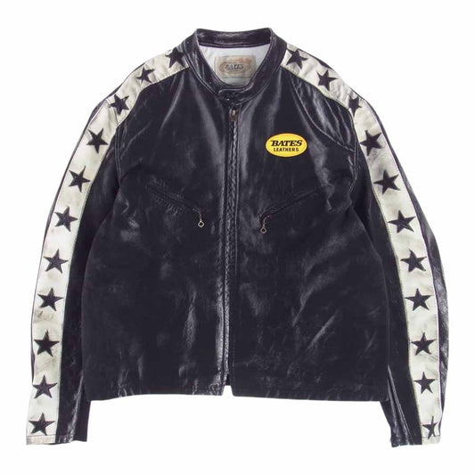 JUNYA WATANABE COMME des GARCONS MAN ジュンヤワタナベコムデギャルソンマン WK-J922-100-1-4 eye アイ × BerBerJin ベルベルジン BATES ベイツ 1950s Motorcycle Jacket モーターサイクル ジャケット 転写 ジャケット ブラック系 L【新古品】【未使用】【中古】