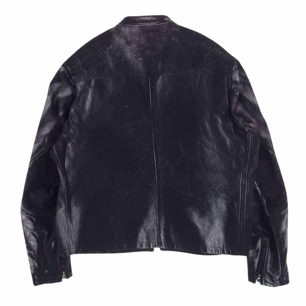 JUNYA WATANABE COMME des GARCONS MAN ジュンヤワタナベコムデギャルソンマン WK-J922-100-1-4 eye アイ × BerBerJin ベルベルジン BATES ベイツ 1950s Motorcycle Jacket モーターサイクル ジャケット 転写 ジャケット ブラック系 L【新古品】【未使用】【中古】