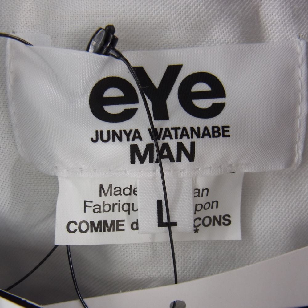 JUNYA WATANABE COMME des GARCONS MAN ジュンヤワタナベコムデギャルソンマン WK-J922-100-1-4 eye アイ × BerBerJin ベルベルジン BATES ベイツ 1950s Motorcycle Jacket モーターサイクル ジャケット 転写 ジャケット ブラック系 L【新古品】【未使用】【中古】