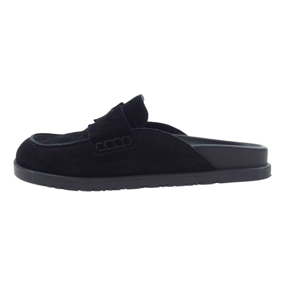 HERMES エルメス ゴー ミュール スエード サンダル ブラック系 43【中古】