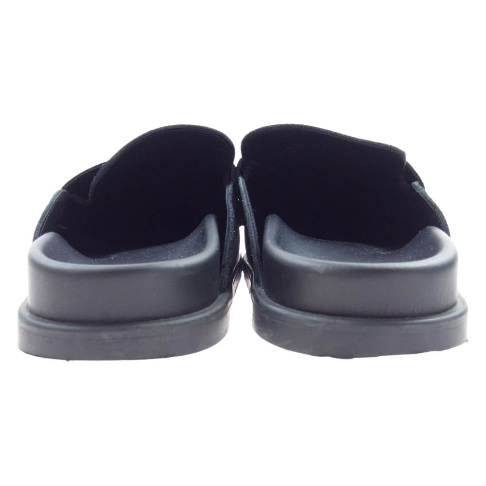 HERMES エルメス ゴー ミュール スエード サンダル ブラック系 43【中古】