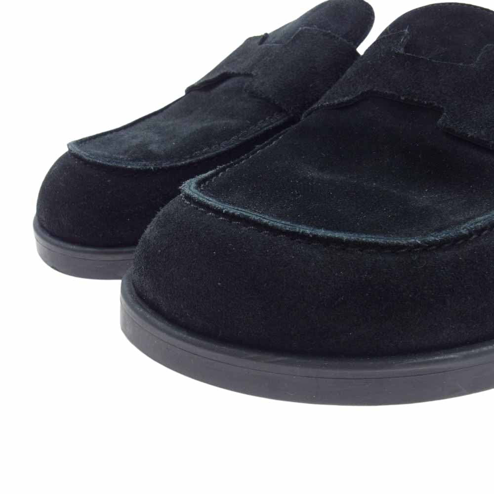 HERMES エルメス ゴー ミュール スエード サンダル ブラック系 43【中古】