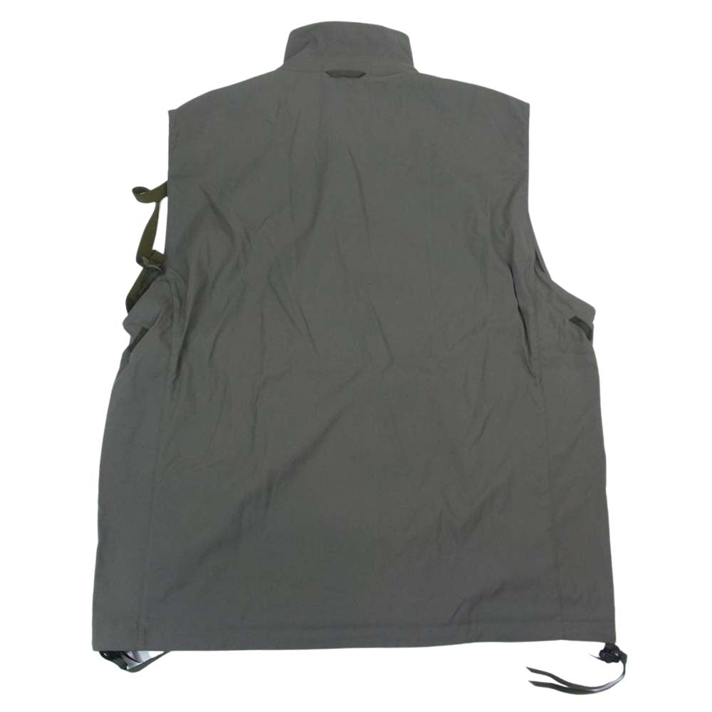 アクロニウム V68-M Nylon Strech Rider Vest ナイロン ストレッチ ライダー ベスト カーキ カーキ系 XL【新古品】【未使用】【中古】