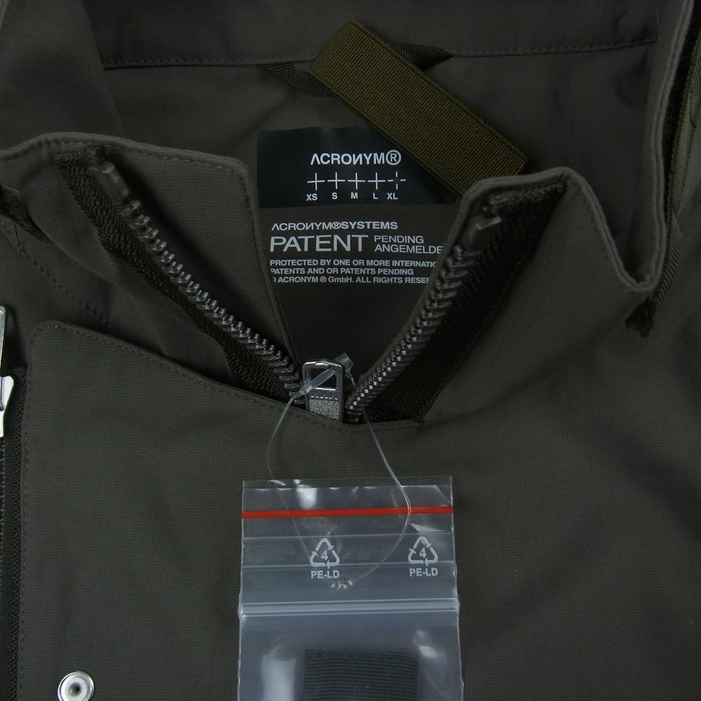 アクロニウム V68-M Nylon Strech Rider Vest ナイロン ストレッチ ライダー ベスト カーキ カーキ系 XL【新古品】【未使用】【中古】